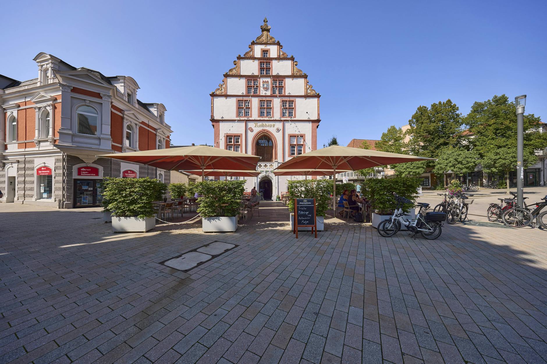 Das Rathaus von Bad Salzuflen. Eine AfD-Politikerin wurde hier zur stellvertretenden Bürgermeisterin gewählt.