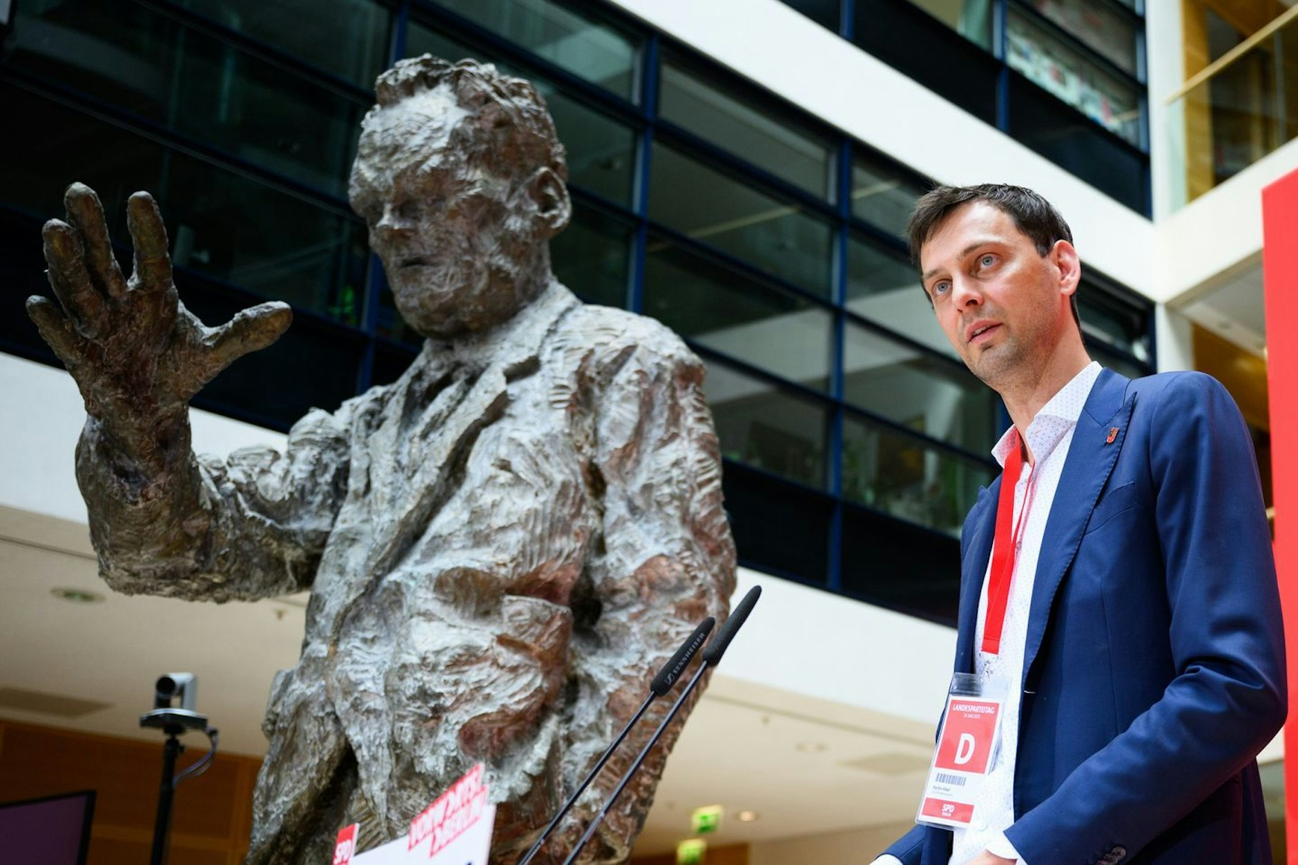 Martin Hikel, Landesvorsitzender der Berliner SPD und Bezirksbürgermeister von Neukölln