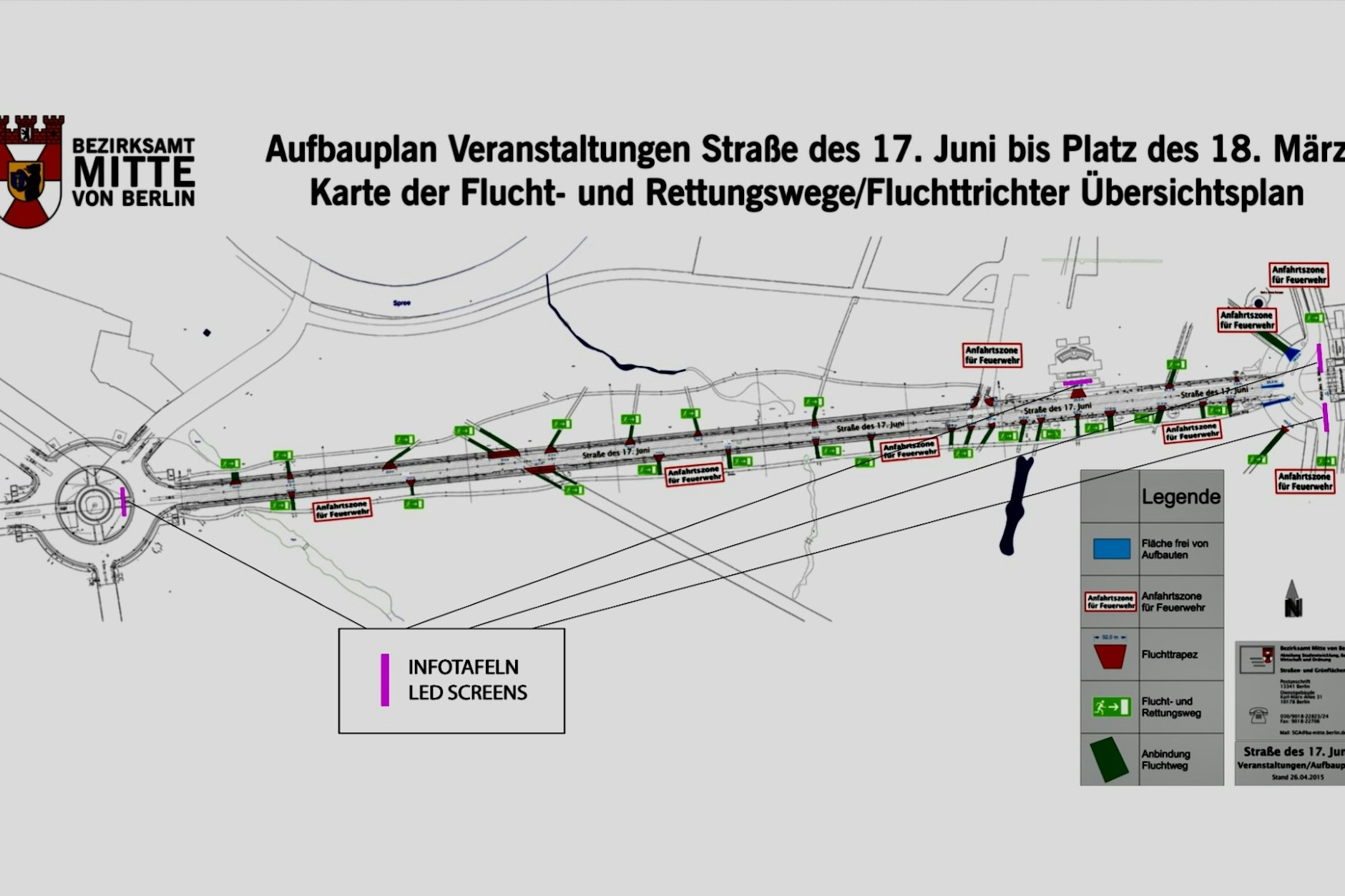 Der Aufbauplan der Demonstration ist mit der Polizei bereits abgesprochen.