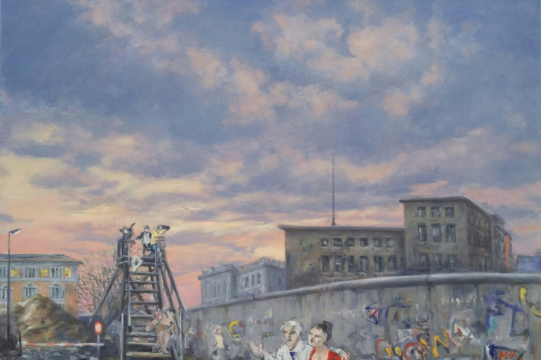 Blick auf eine geteilte Stadt