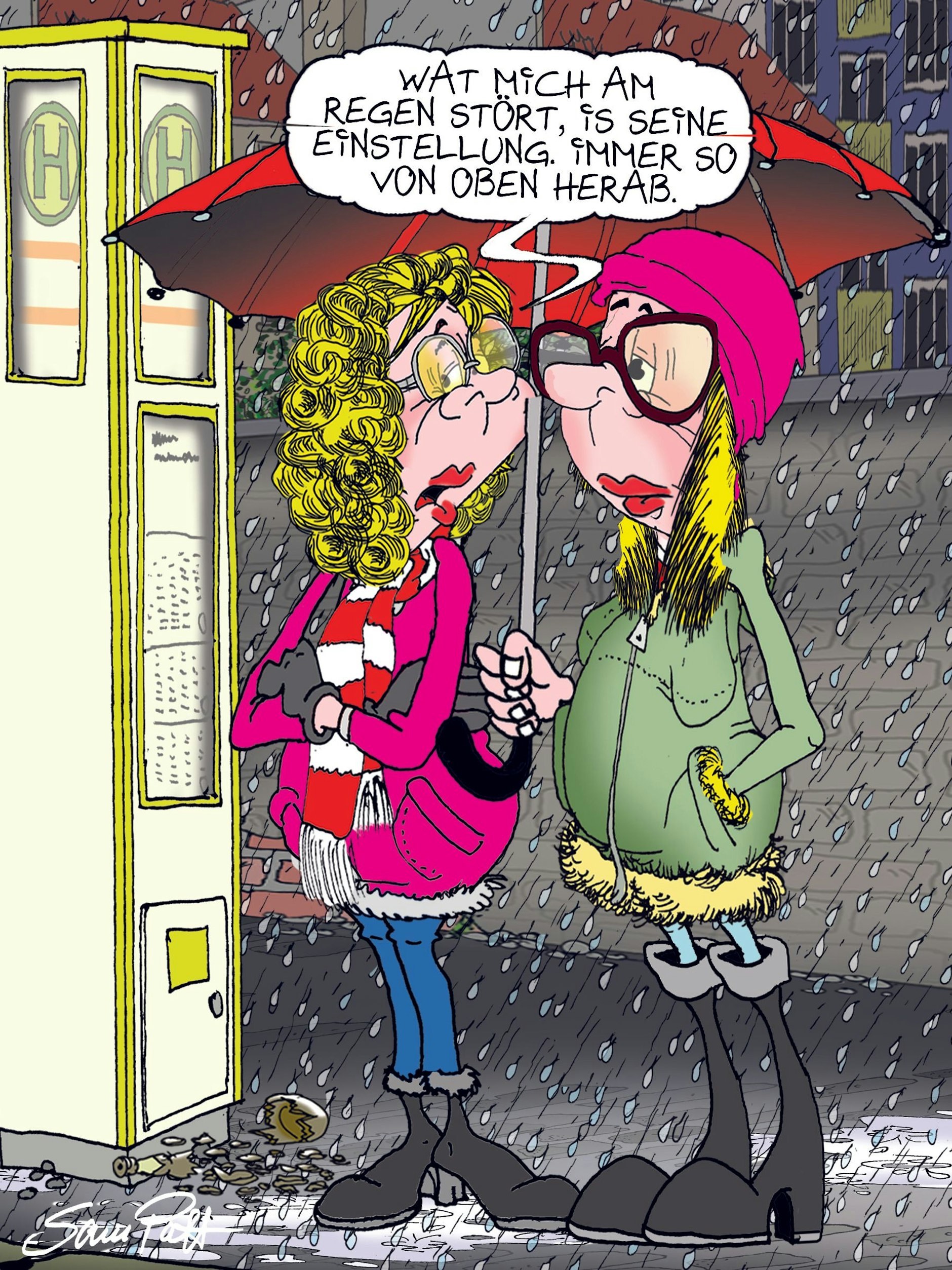 Unser Cartoon des Tages bietet Ihnen auch heute etwas Berliner Humor von unserem Zeichner Sam Paff aus Berlin.