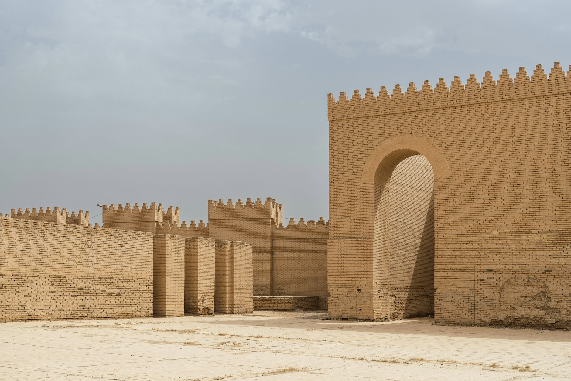 Das antike Babylon nahe der irakischen Hauptstadt Bagdad.