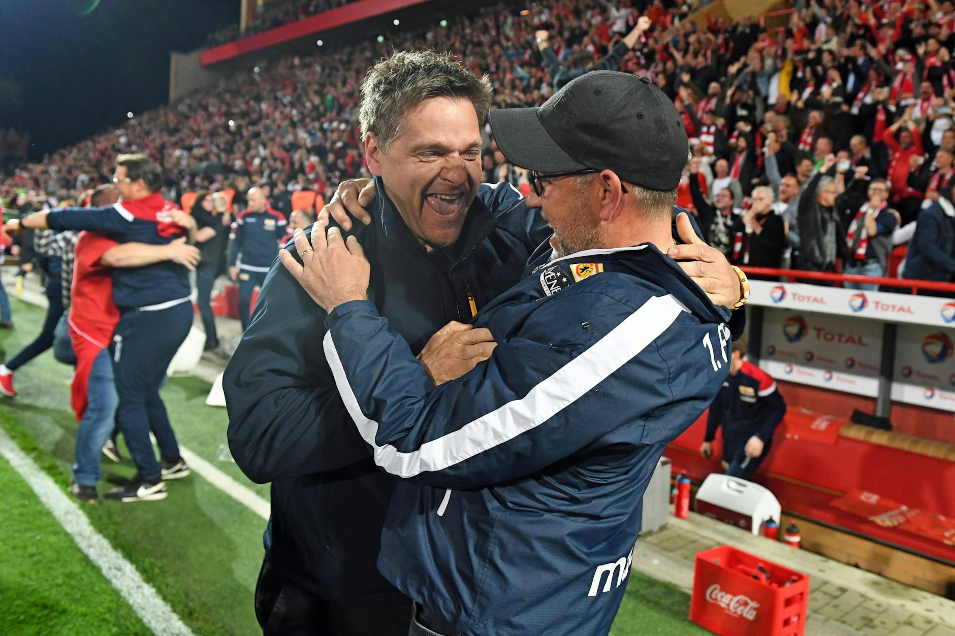 Der Anfang einer wunderbaren Reise: Als Manager führte Oliver Ruhnert den 1. FC Union gemeinsam mit Trainer Urs Fischer aus der Zweiten Liga bis in die Champions League.