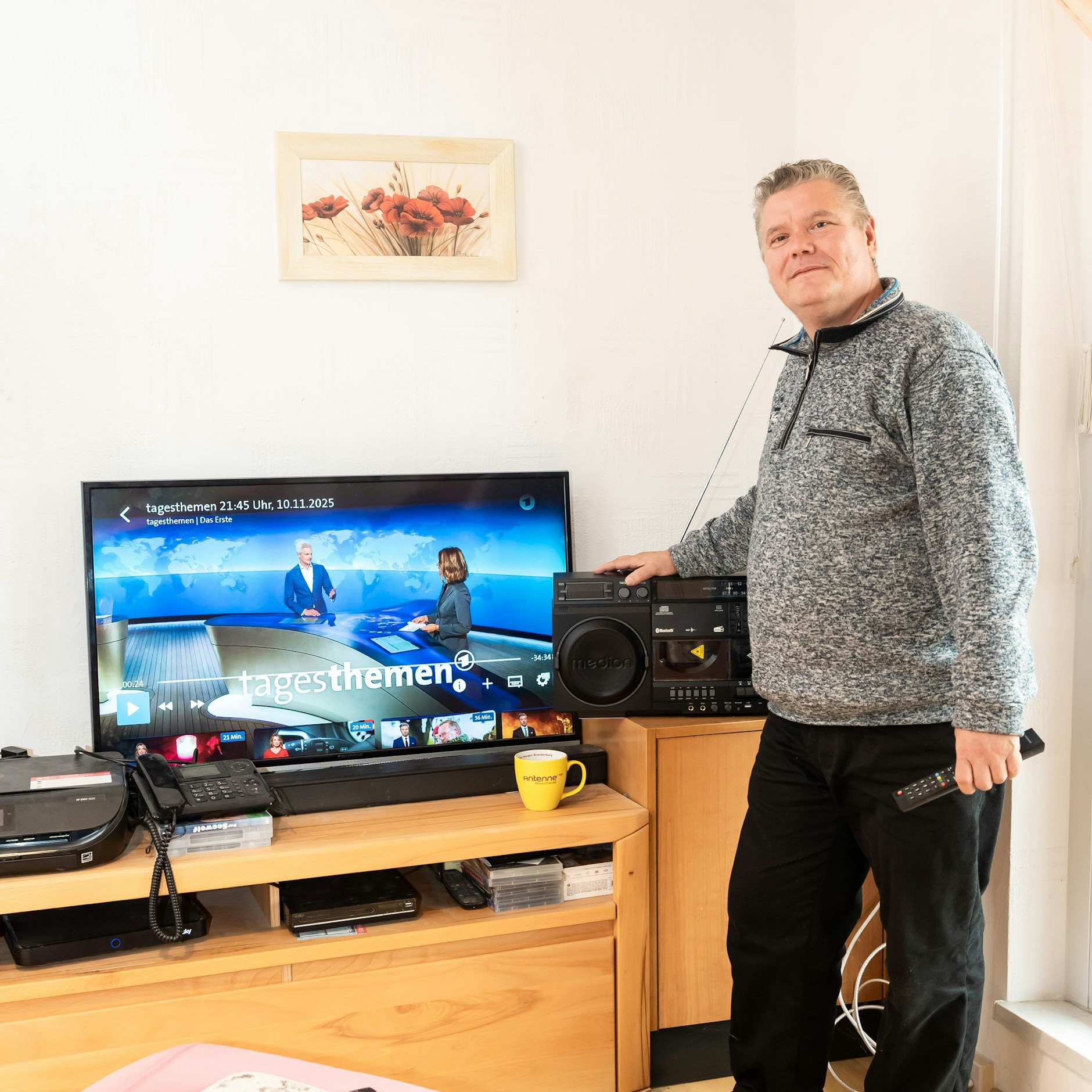 Heiko Sander schaltet bei ARD- und ZDF-Sendungen ab.