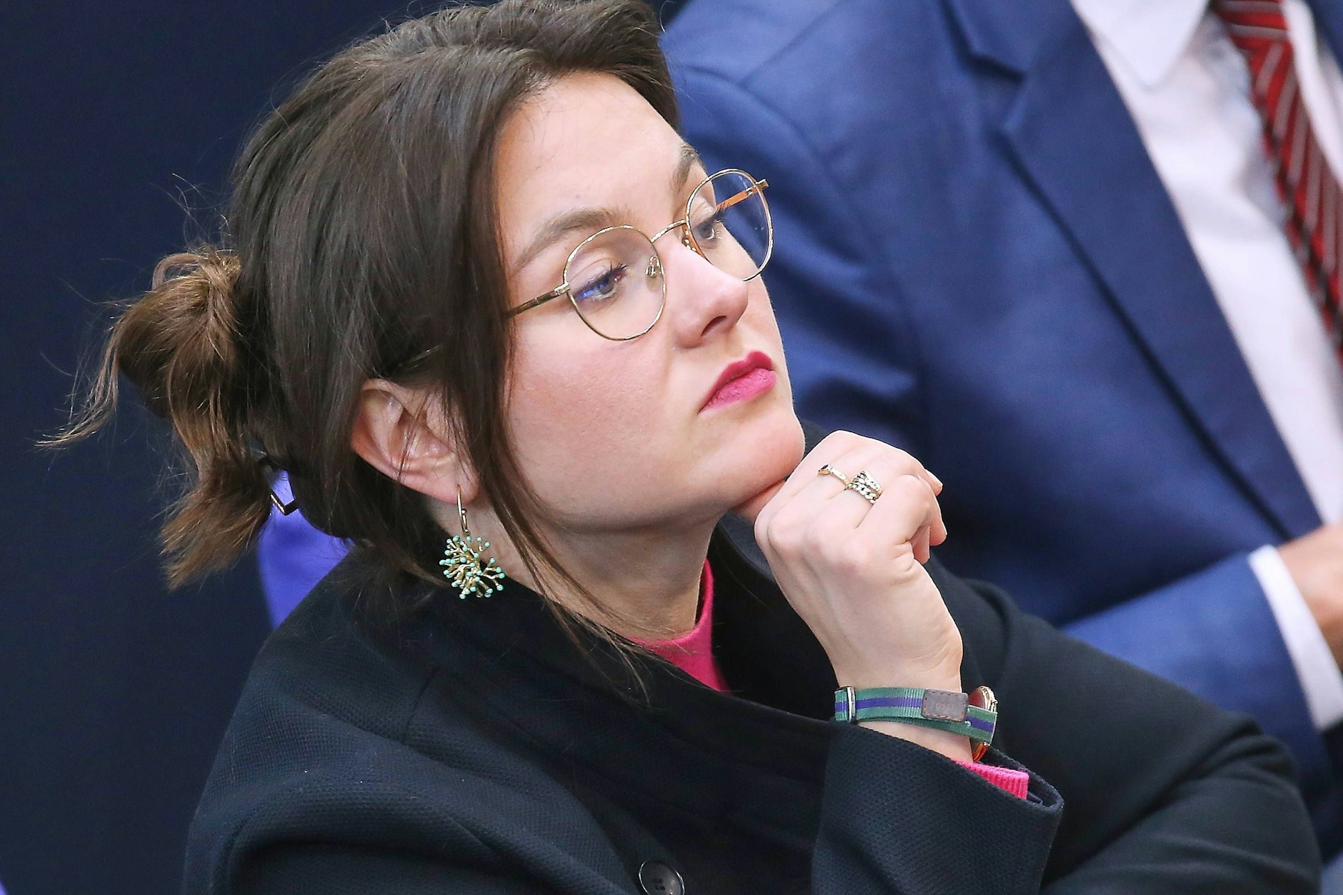 Anna Aeikens im Deutschen Bundestag, sie ist stellvertretende Chefin in der „Jungen Gruppe“ der CDU/CSU-Fraktion.