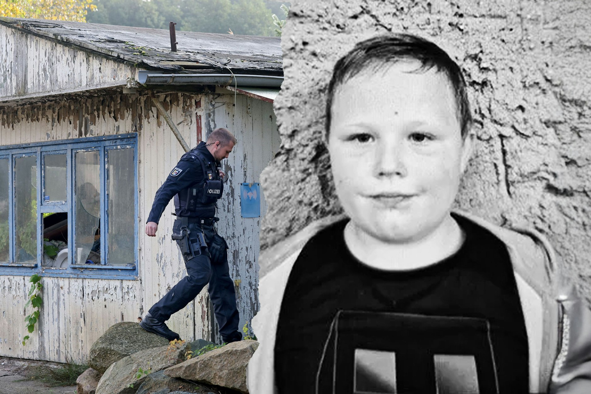 Bei der Suche nach der Leiche des kleinen Fabian durchsuchte die Polizei auch mehrere Grundstücke. Vor einem Monat wurden seine sterblichen Überreste an einem Tümpel gefunden.