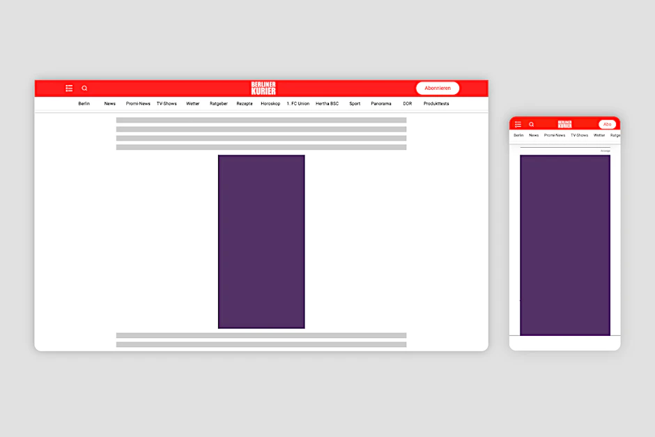 Darstellung des Halfpage Ads 