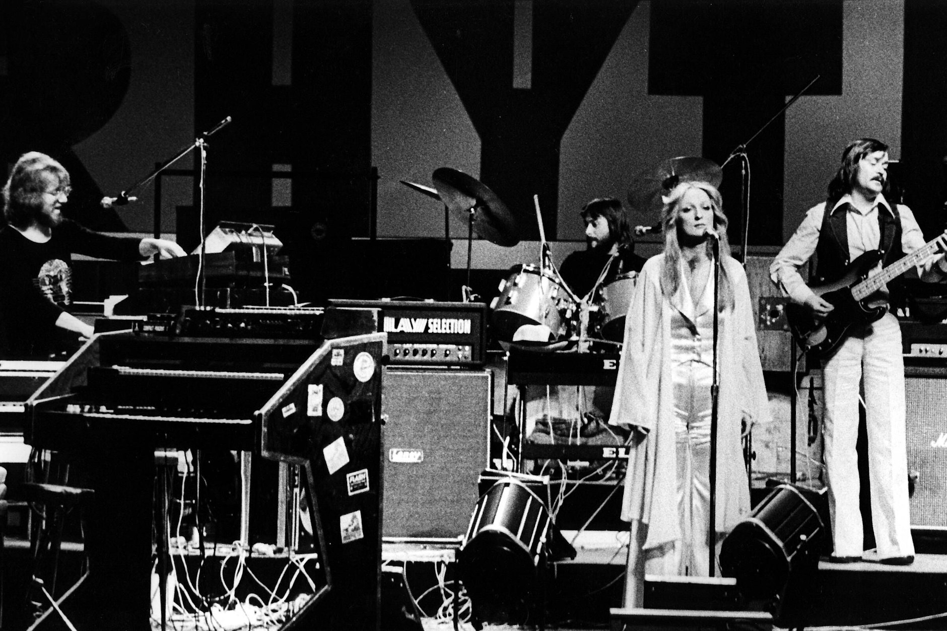 Veronika Fischer mit ihrer Band „4 PS“, die Wolfgang Schubert managte.