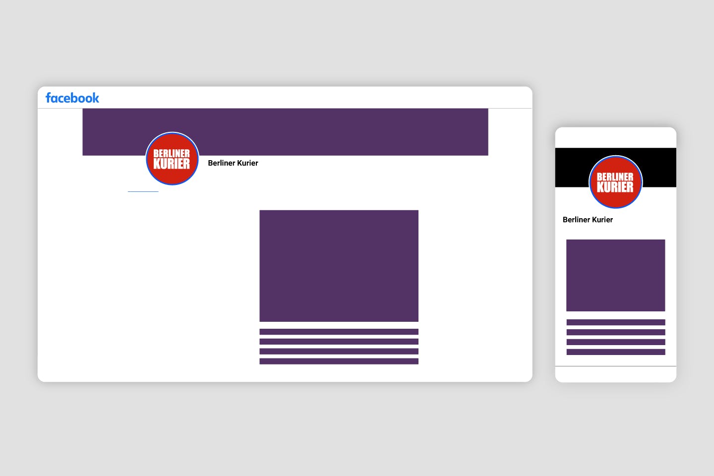 Darstellung des Facebook Posts