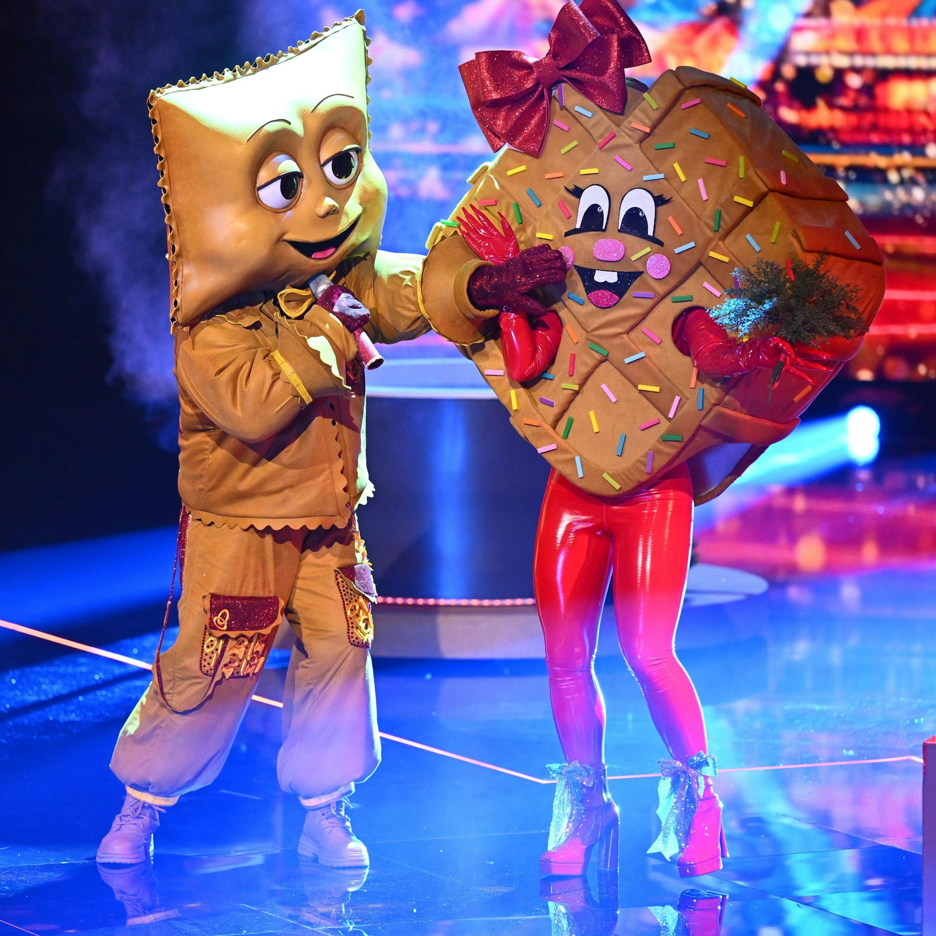 Der Star im Ravioli-Kostüm überzeugte die Zuschauer bei „Masked Singer“.