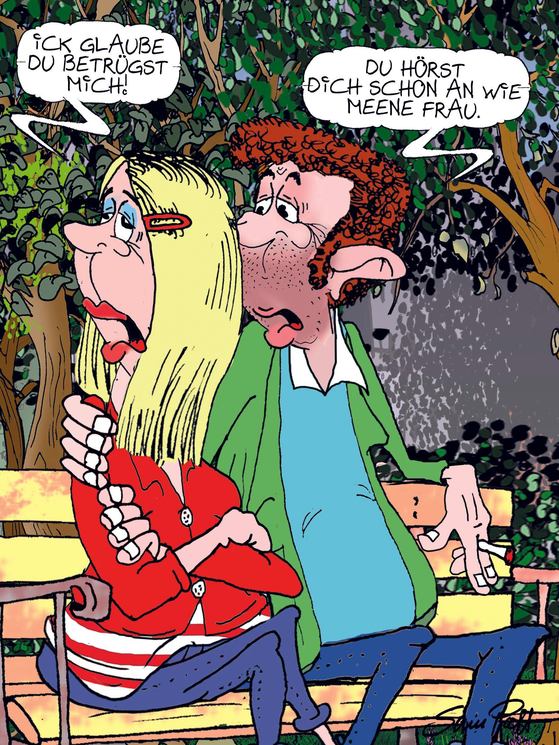 Der Cartoon des Tages kommt auch heute aus der Feder unseres Zeichners Sam Paff aus Berlin. Er hat jeden Tag einen festen Platz in unserer Rubrik Witz des Tages.