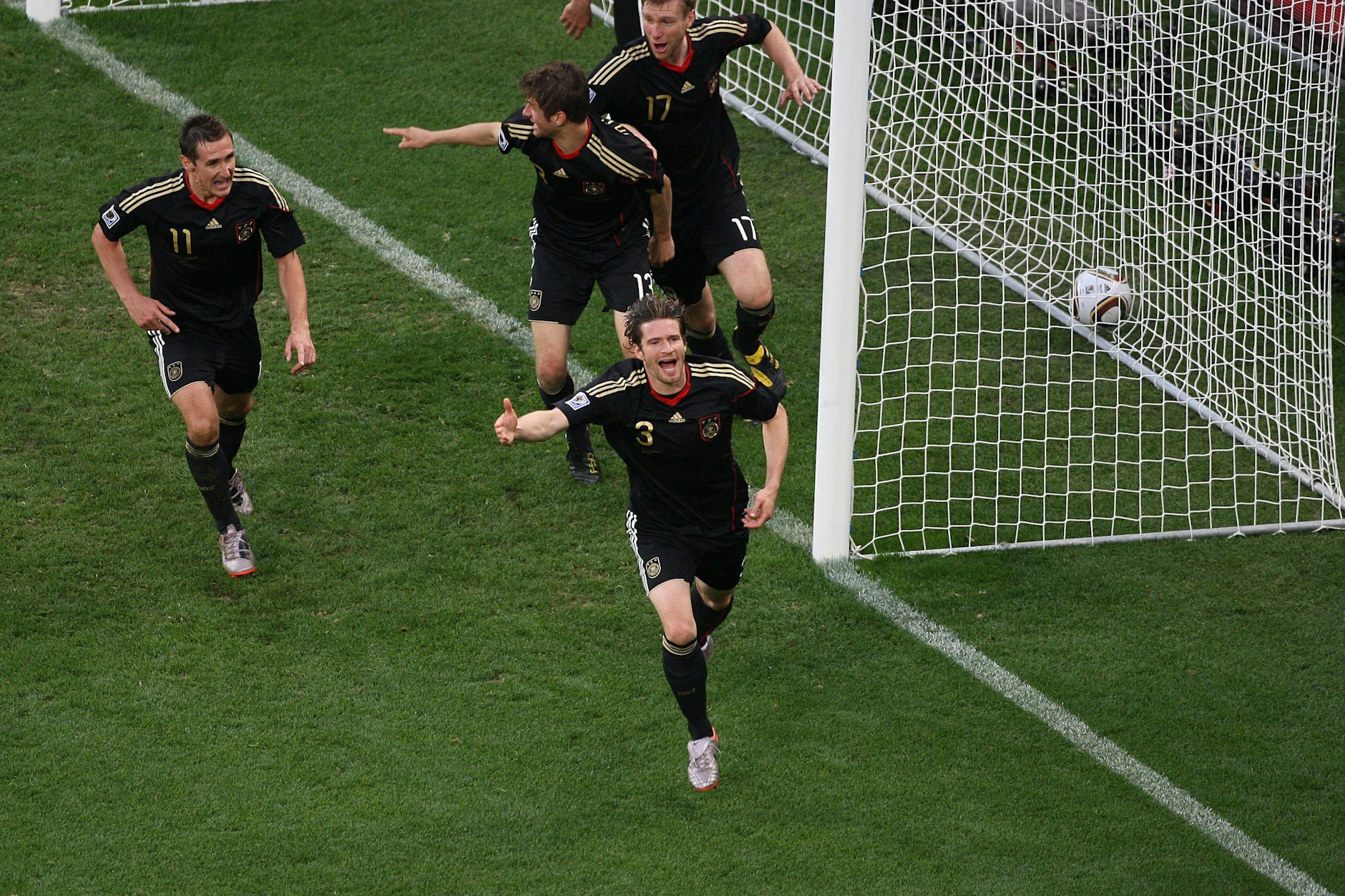Arne Friedrich erzielte in 82 Länderspielen genau ein Tor – beim 4:0-Sieg im Viertelfinale gegen Argentinien bei der WM 2010 in Südafrika.