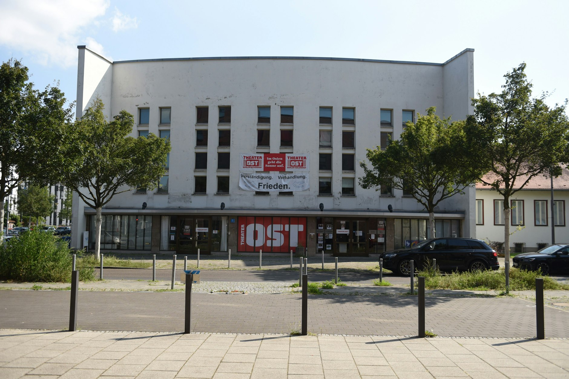 Das Streitobjekt: Das ehemalige Studio 5 des DDR-Fernsehens, heute Spielstätte des Theater Ost.