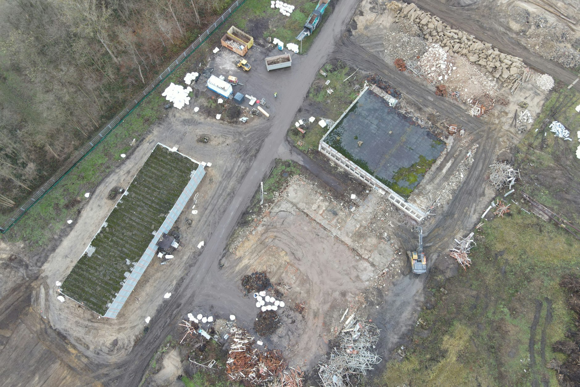 So sah es auf dem Gelände des ehemaligen Kraftwerks Lübbenau noch vor Baubeginn aus.