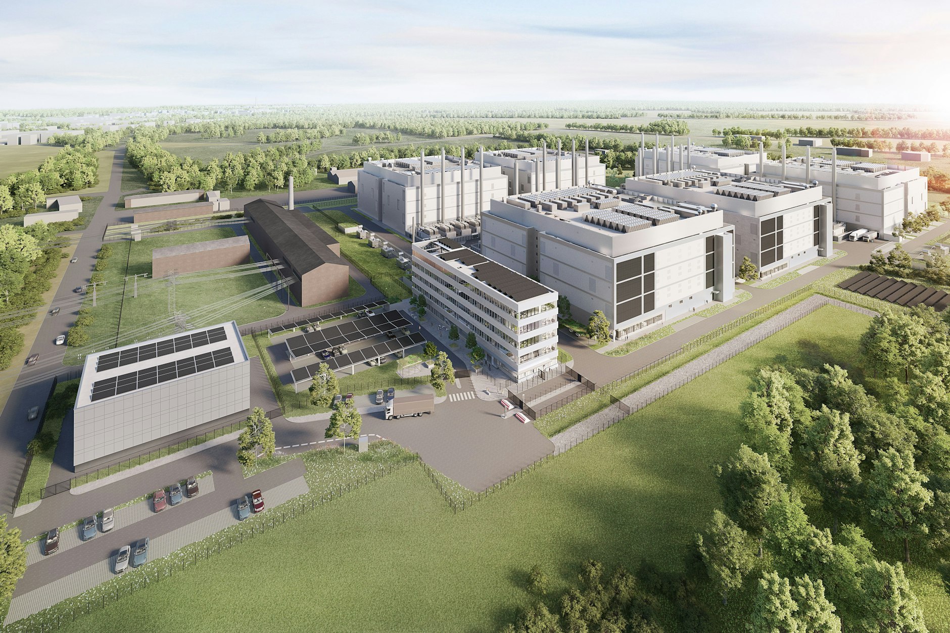 Die Pläne von Schwarz Digits zeigen: So soll das Datacenter in Lübbenau mal aussehen