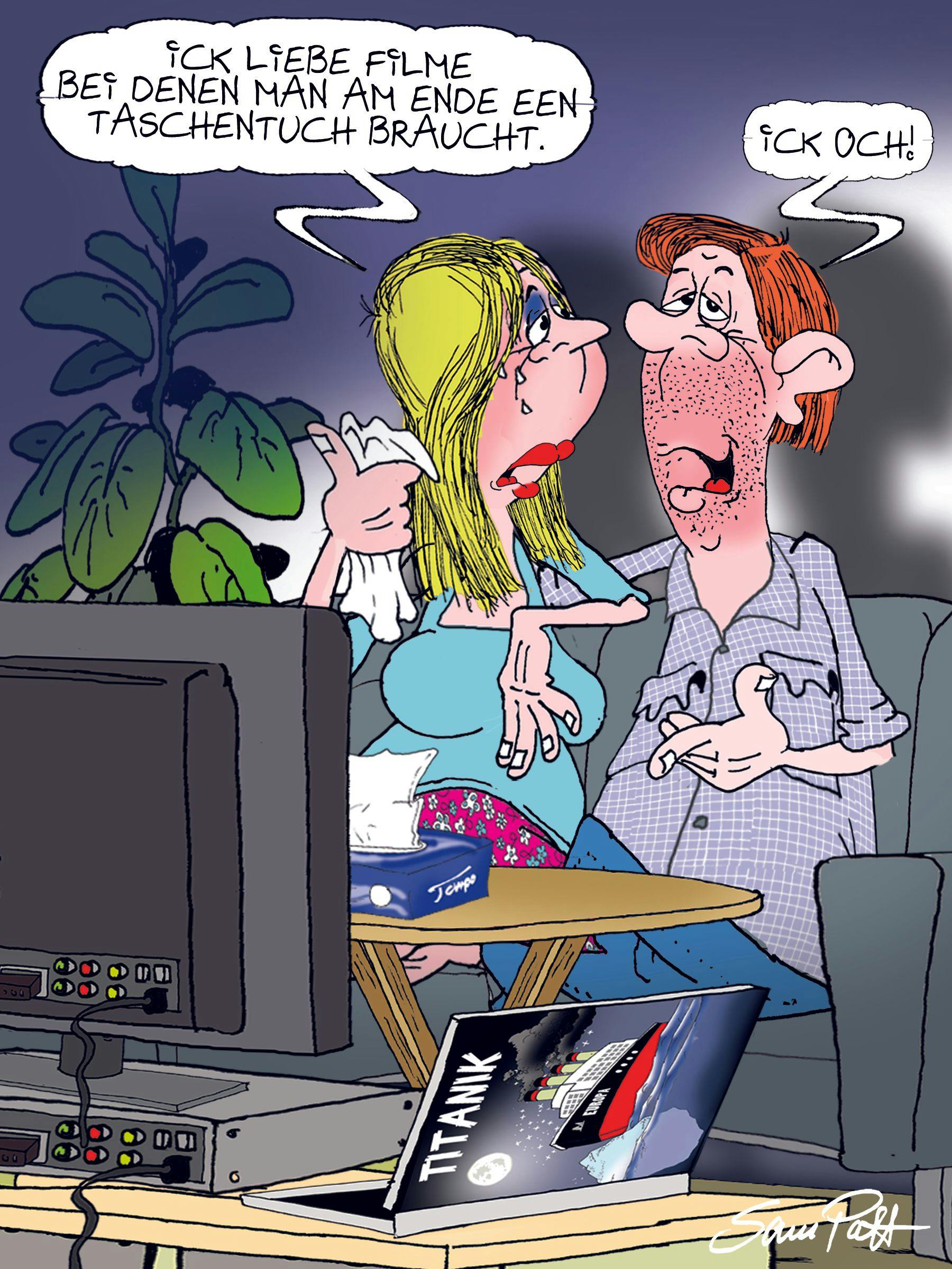 Der Cartoon des Tages von unserem Zeichner Sam Paff aus Berlin bringt Sie jeden Tag zum Lachen.