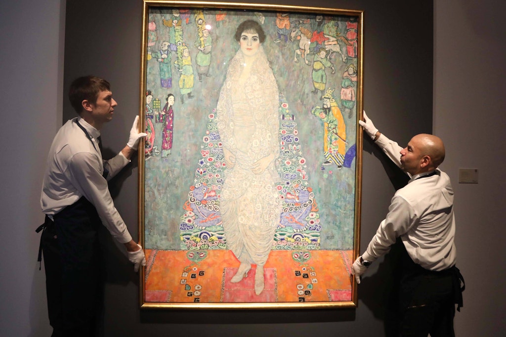 „Bildnis Elisabeth Lederer“: Gemälde von Gustav Klimt für Rekordpreis versteigert