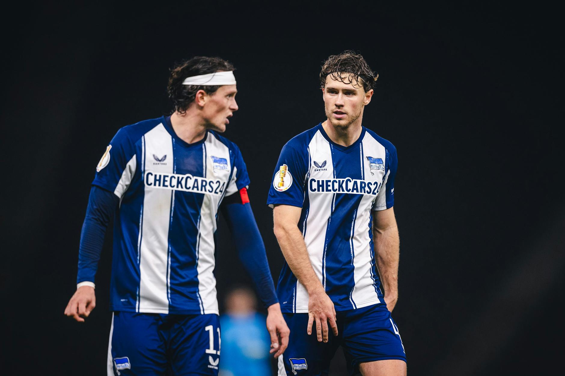 Begehrt: Linus Gechter (r.) könnte Hertha BSC in der kommenden Saison gen Italien verlassen.