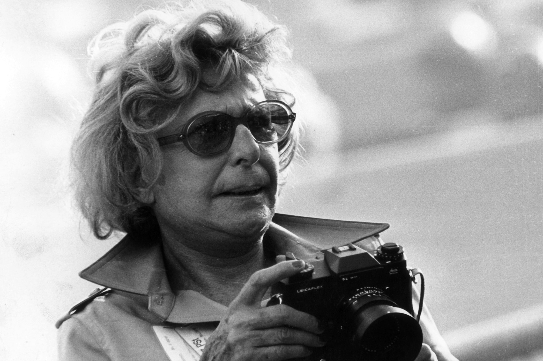 Leni Riefenstahl bei der Eröffnung der Olympischen Sommerspiele im Olympiastadion München