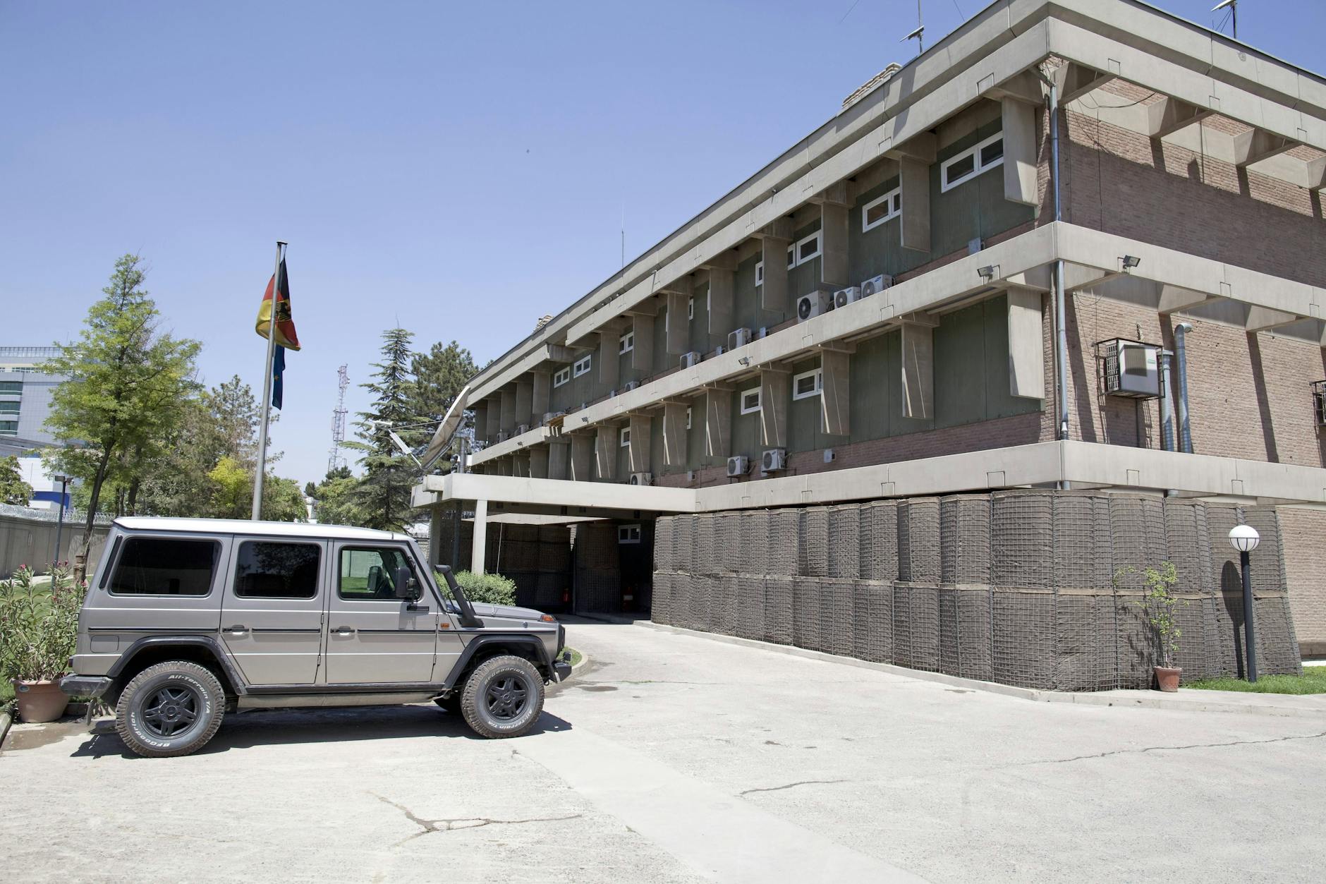 Die ehemalige deutsche Botschaft in Kabul, ein Bild aus dem Jahr 2011.