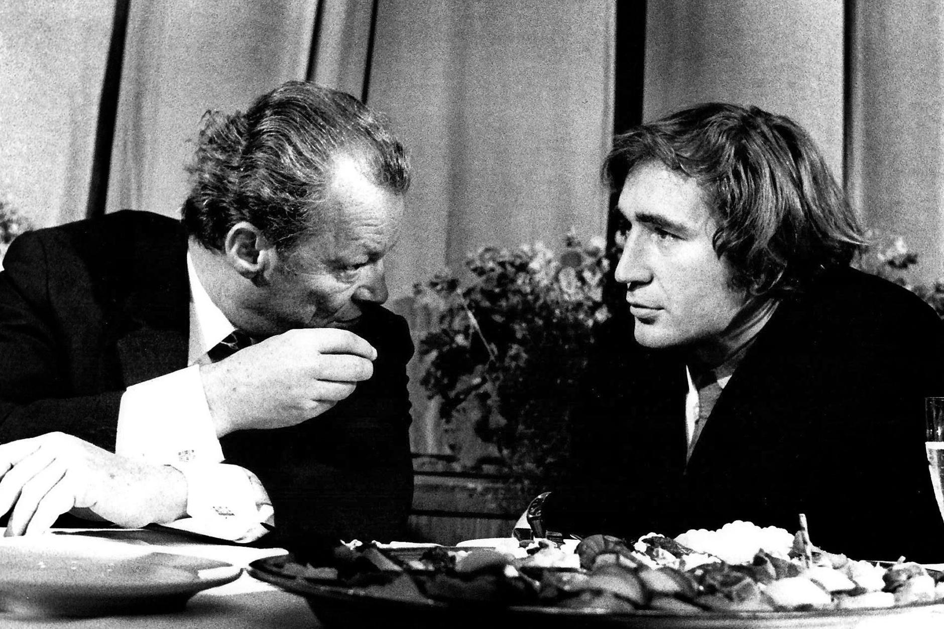 Willy Brandt im Gespräch mit Albrecht Müller