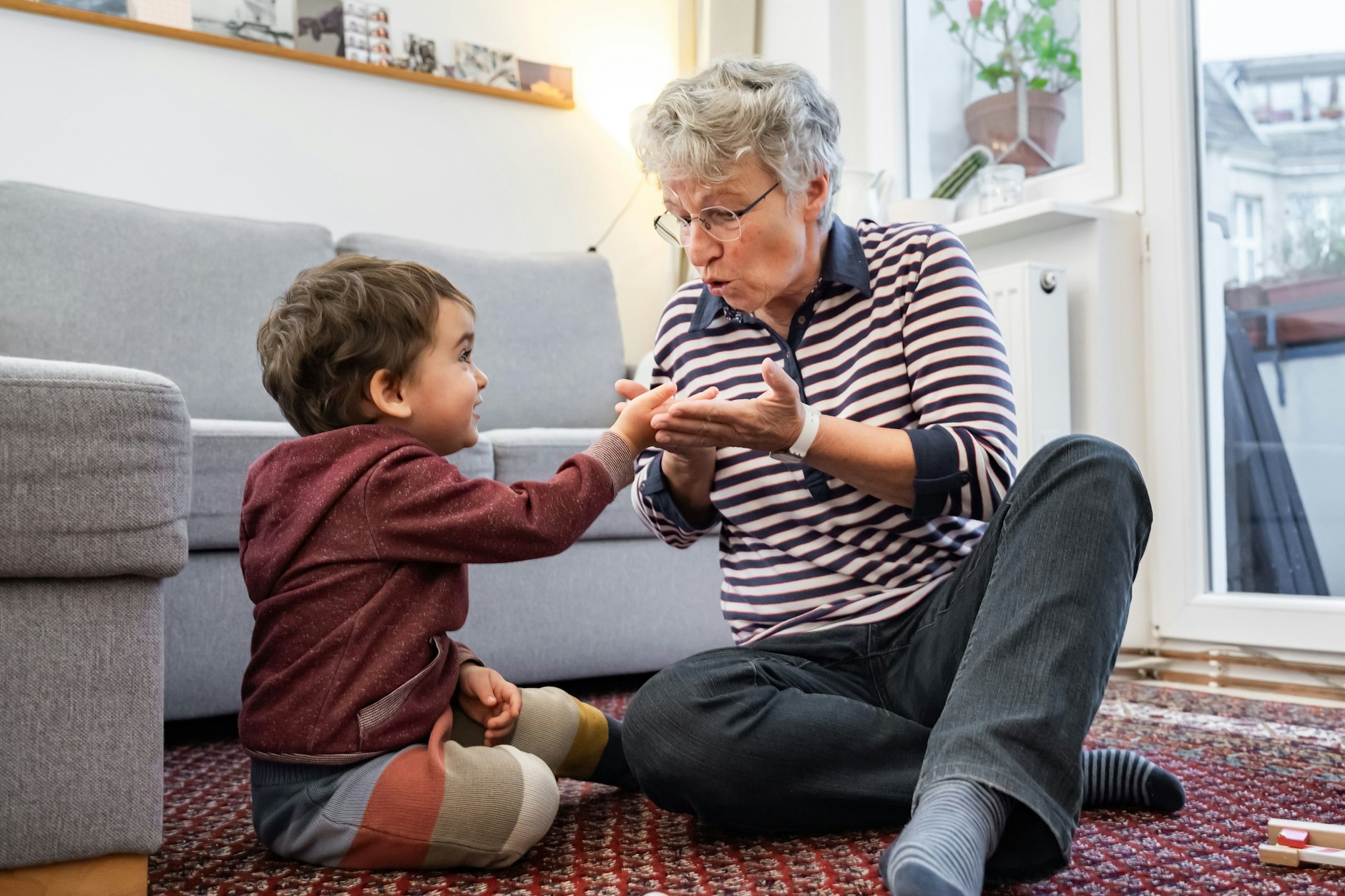 Gabi und der kleine Wonja verstanden sich auf Anhieb.