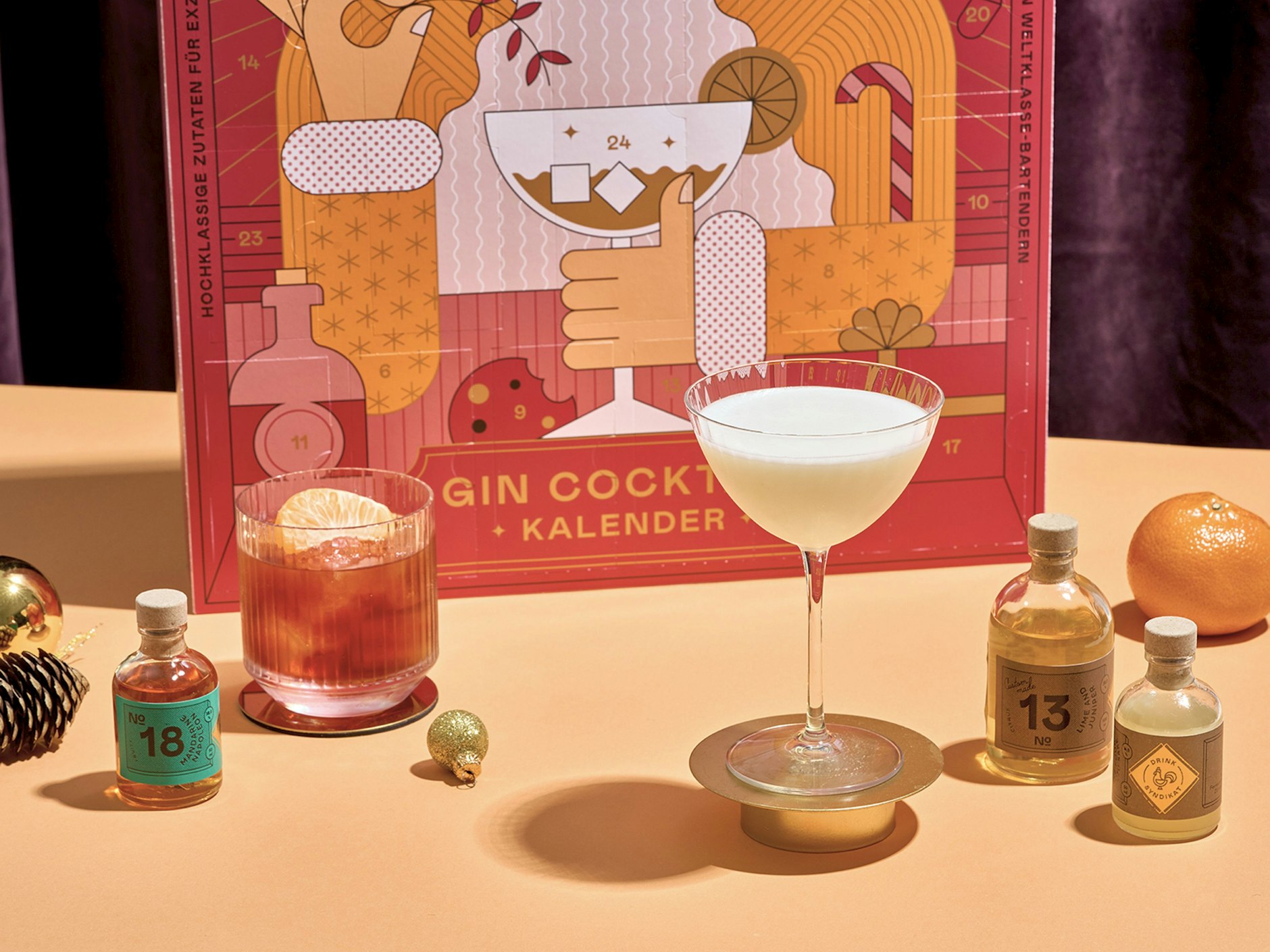 Macht gute Laune: der spritzig gefüllte Adventskalender vom Neuköllner Drink Syndikat