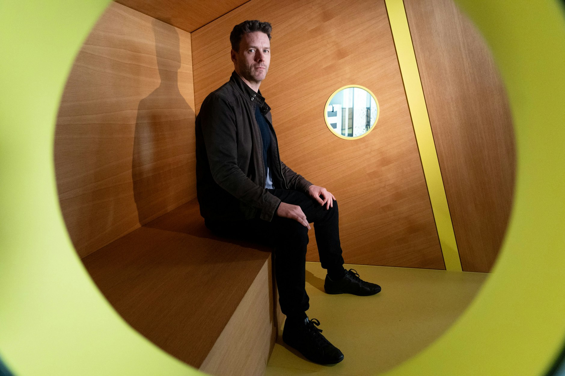 Liber-net-Chef, Andrew Lowenthal, in der Redaktion der Berliner Zeitung.