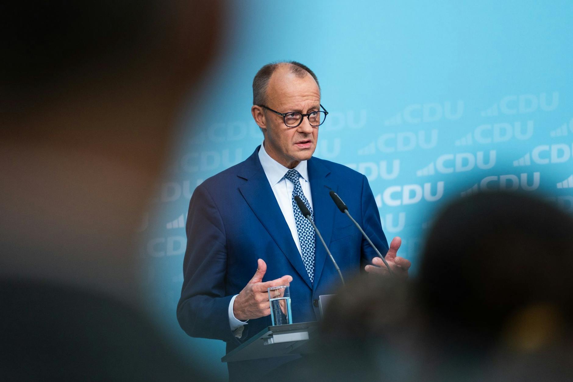 Bundeskanzler Friedrich Merz spricht bei einer Pressekonferenz zum Abschluss der Klausurtagung vom CDU-Präsidium.