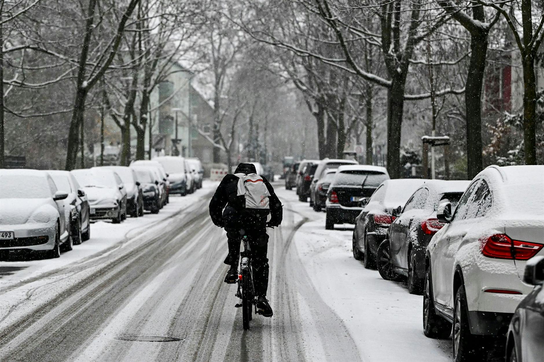 Radfahren im Schnee – das Abenteuer für Großstädter