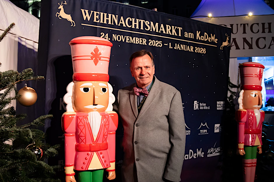 Weihnachtsmarktbetreiber Axel Kaiser am KaDeWe