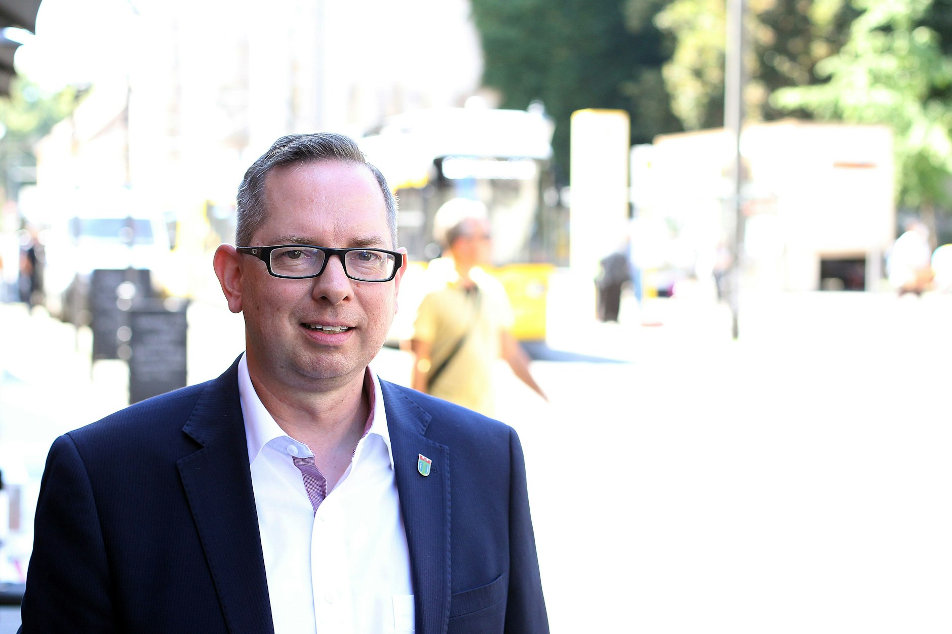 Köpenicks Bezirksbürgermeister Oliver Igel (SPD) zeigt sich solidarisch.