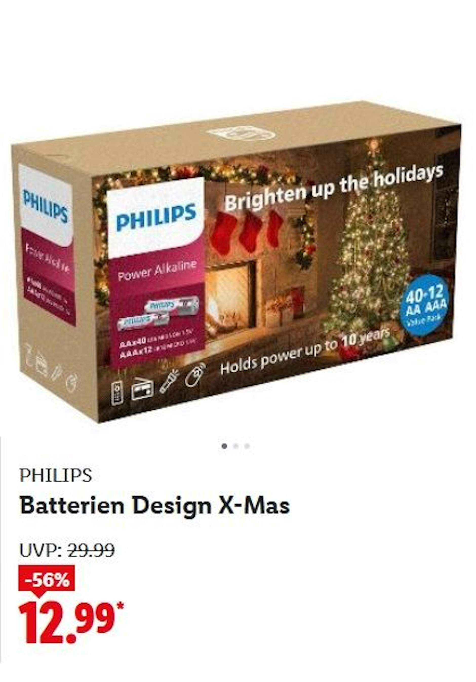 Philips Batterien Design X-Mas