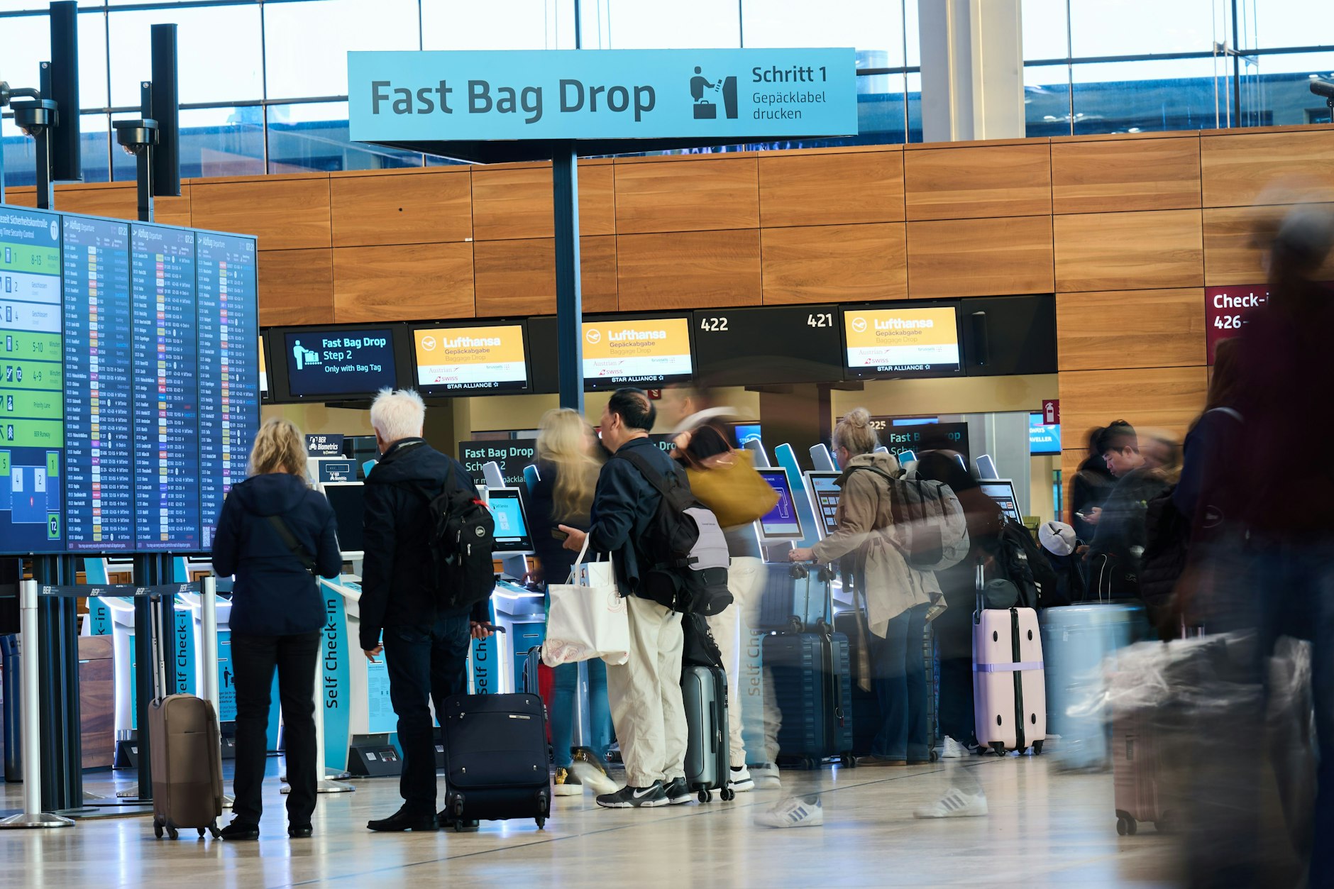 Normalbetrieb am Berliner Flughafen BER