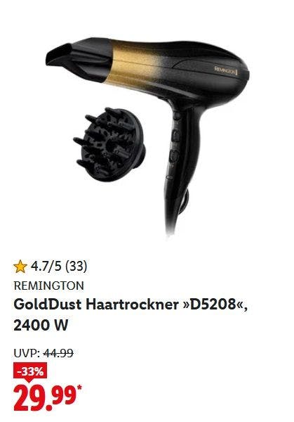 Remington GoldDust Haartrockner »D5208«, 2400 W