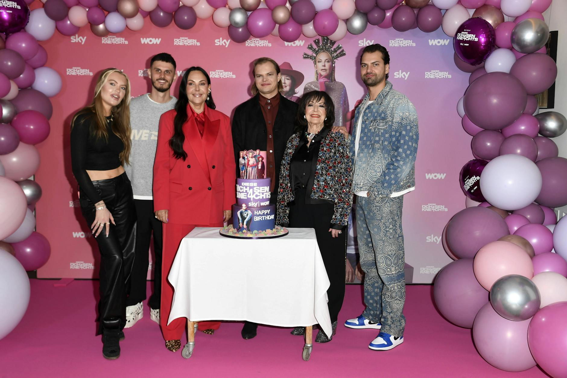 Cheyenne Savannah Ochsenknecht, Nino Sifkovitz, Natascha Ochsenknecht, Wilson Gonzalez Ochsenknecht, Bärbel Wierichs und Jimi Blue Ochsenknecht