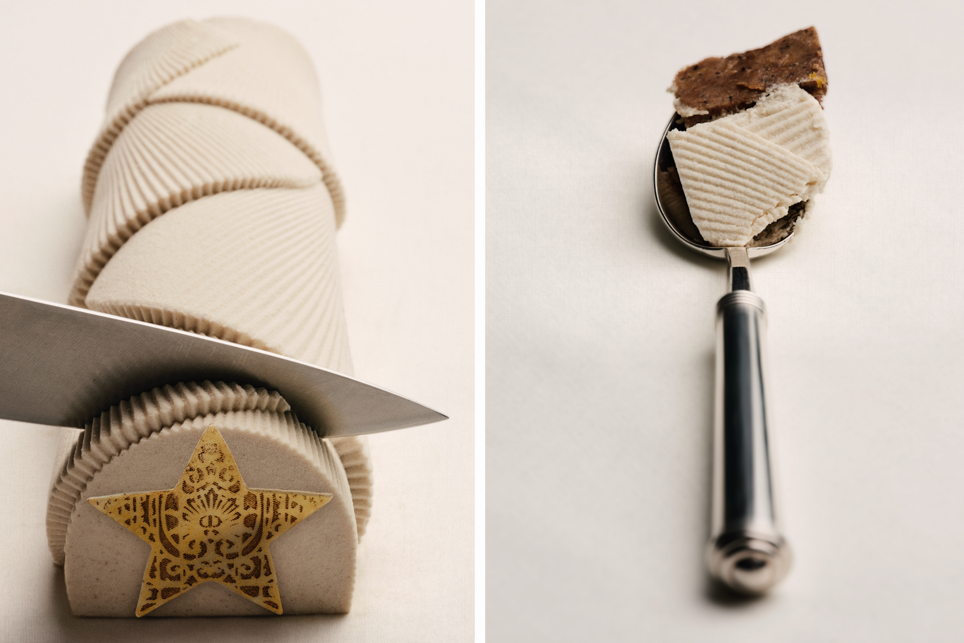 Zart wie ein Couture-Kleid: die weihnachtliche Dior-Bûche, entworfen von Sternekoch Yannick Alléno.