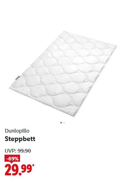 Dunlopillo Steppbett