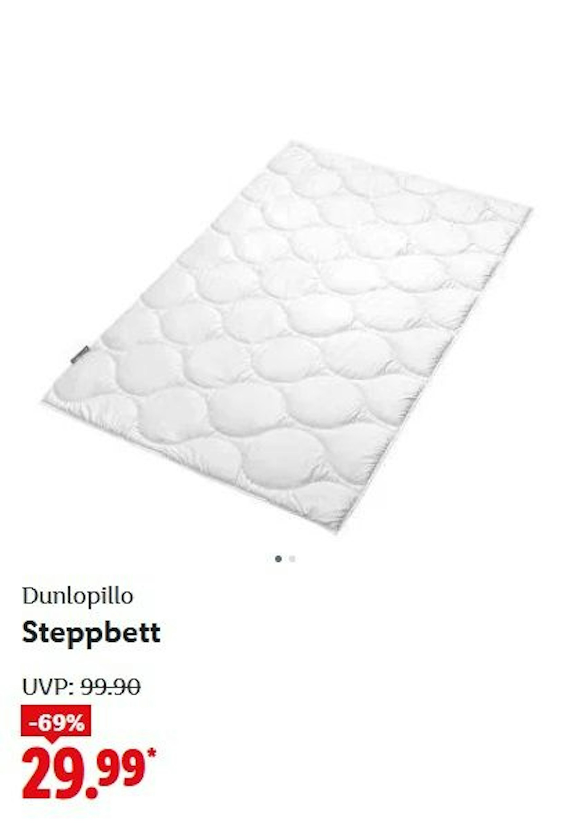 Dunlopillo Steppbett