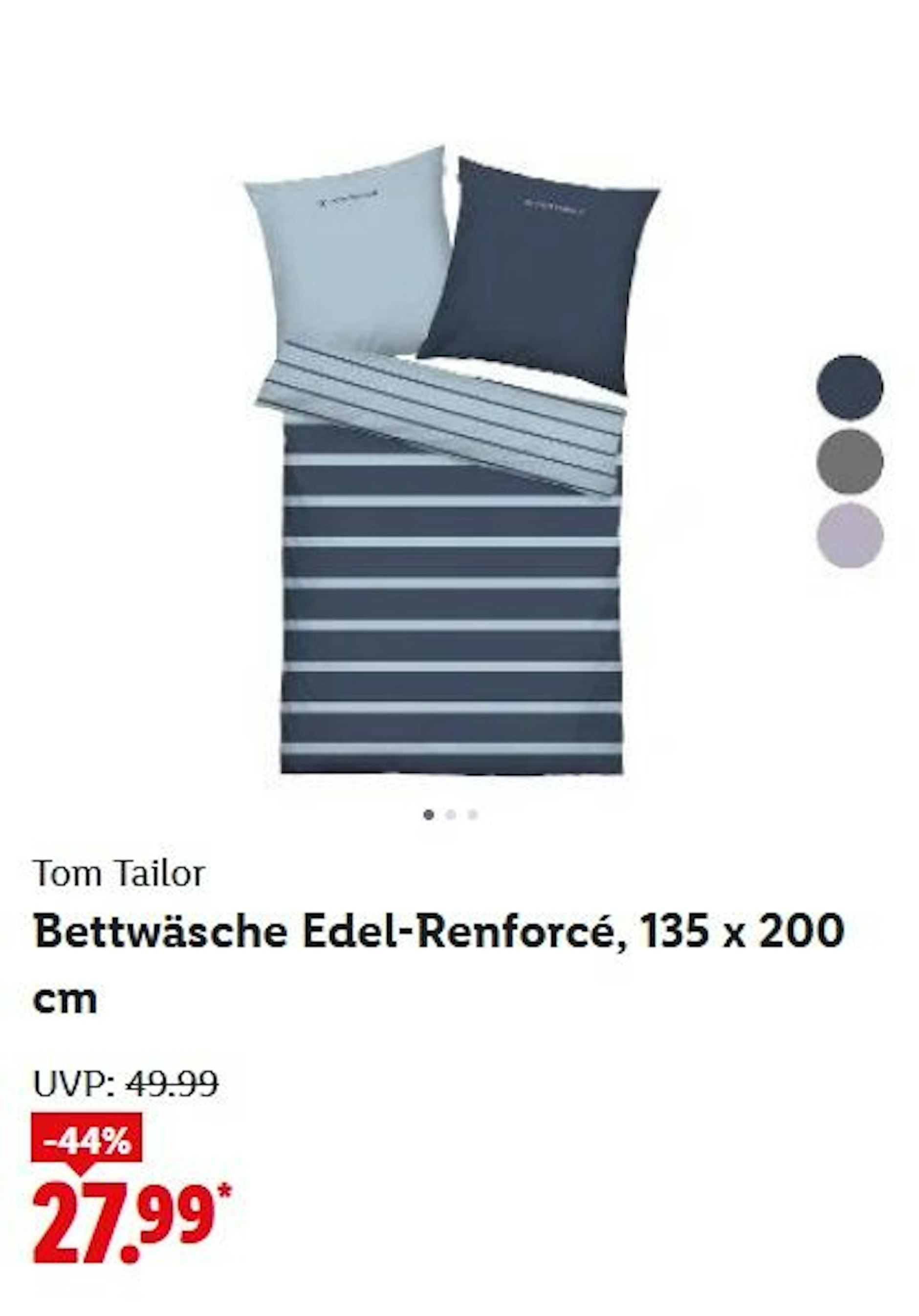 Tom Tailor Bettwäsche Edel-Renforcé, 155 x 220 cm