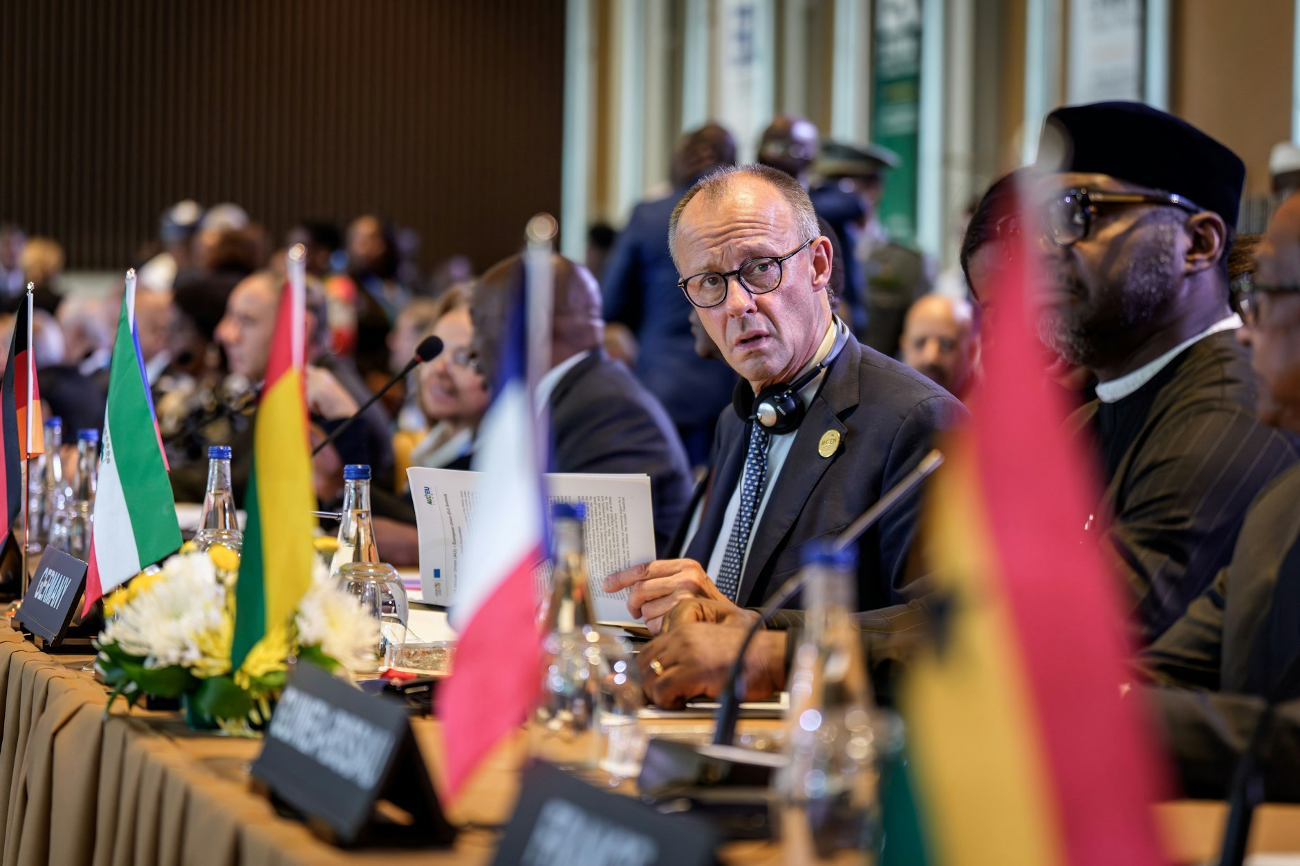 Bundeskanzler Friedrich Merz am Montag beim EU-Afrika-Gipfel in Luanda.