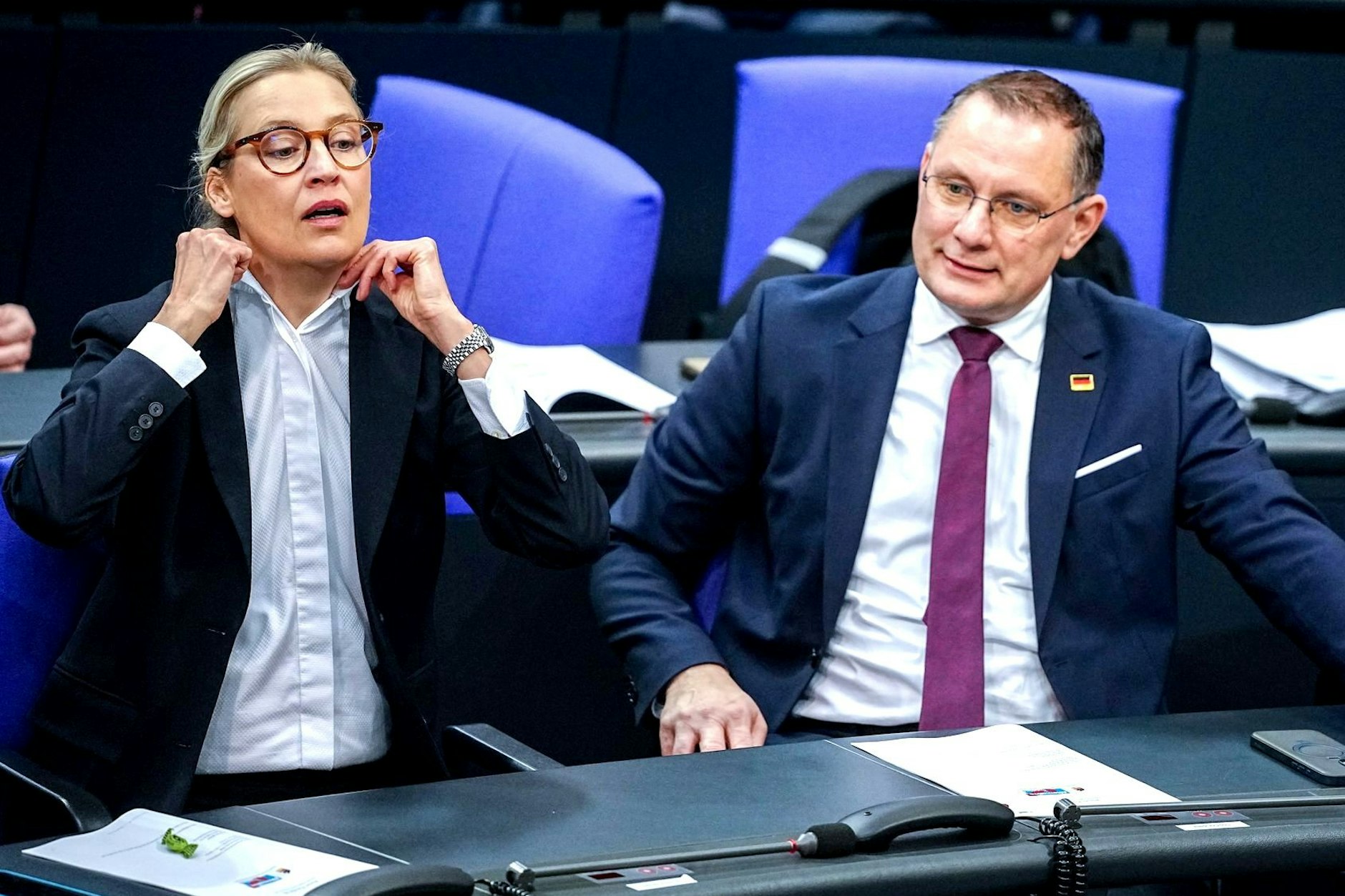 Doppelsitzer der AfD: Alice Weidel und Tino Chrupalla