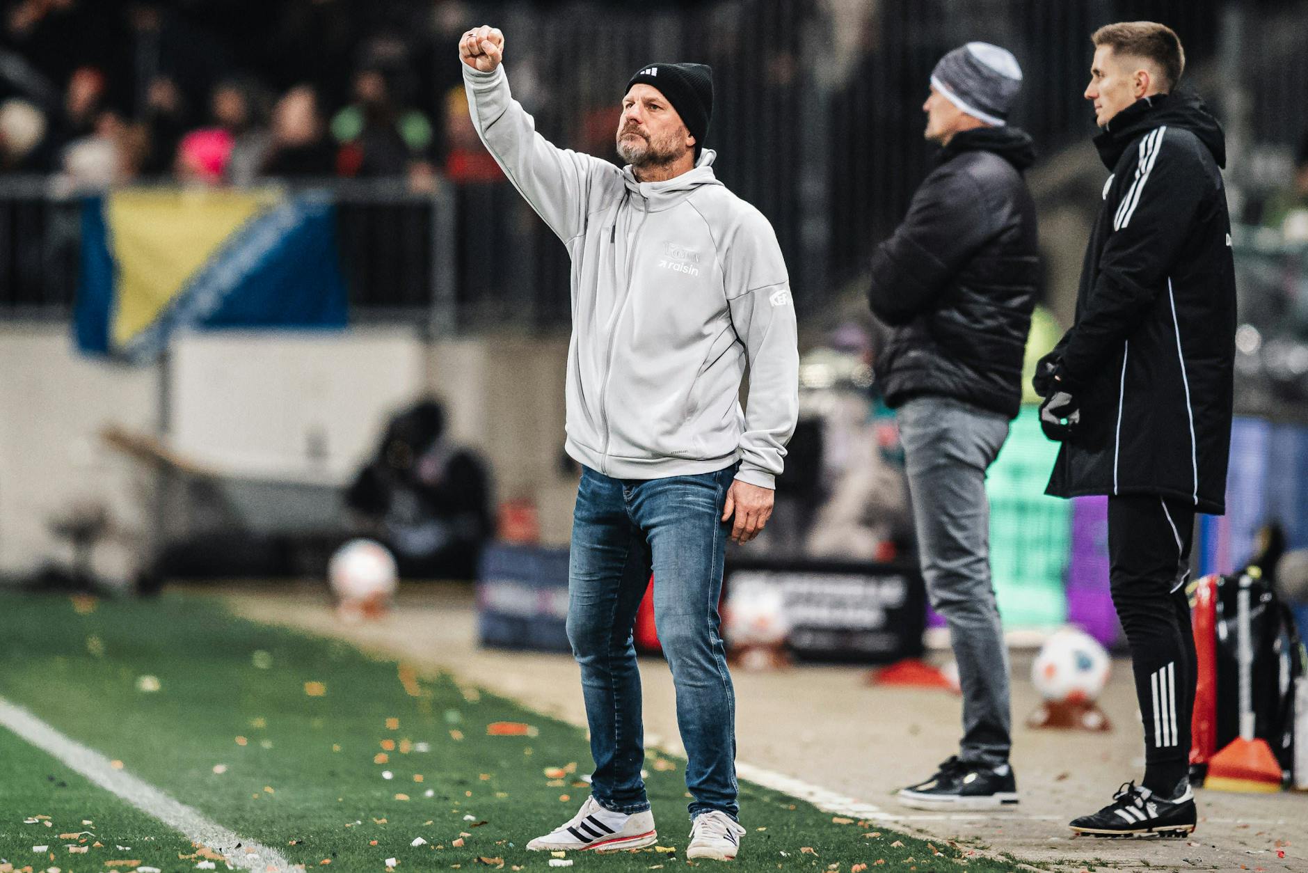 Union-Trainer Steffen Baumgart jubelt nicht nur über den 1:0 Sieg beim FC St. Pauli, sondern auch über die neue eiserne Stabilität.