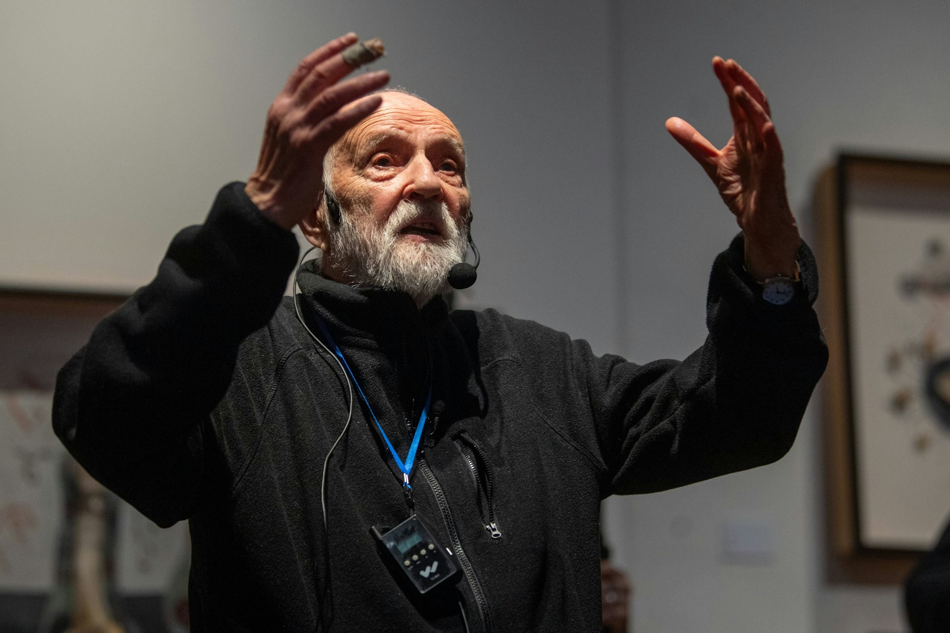 Der tschechische Filmemacher <a href="https://www.berliner-zeitung.de/kultur-vergnuegen/kino-streaming/so-viel-surrealismus-war-noch-nie-li.297807">Jan Švankmajer</a>&nbsp;bei einer Ausstellungserföffnung