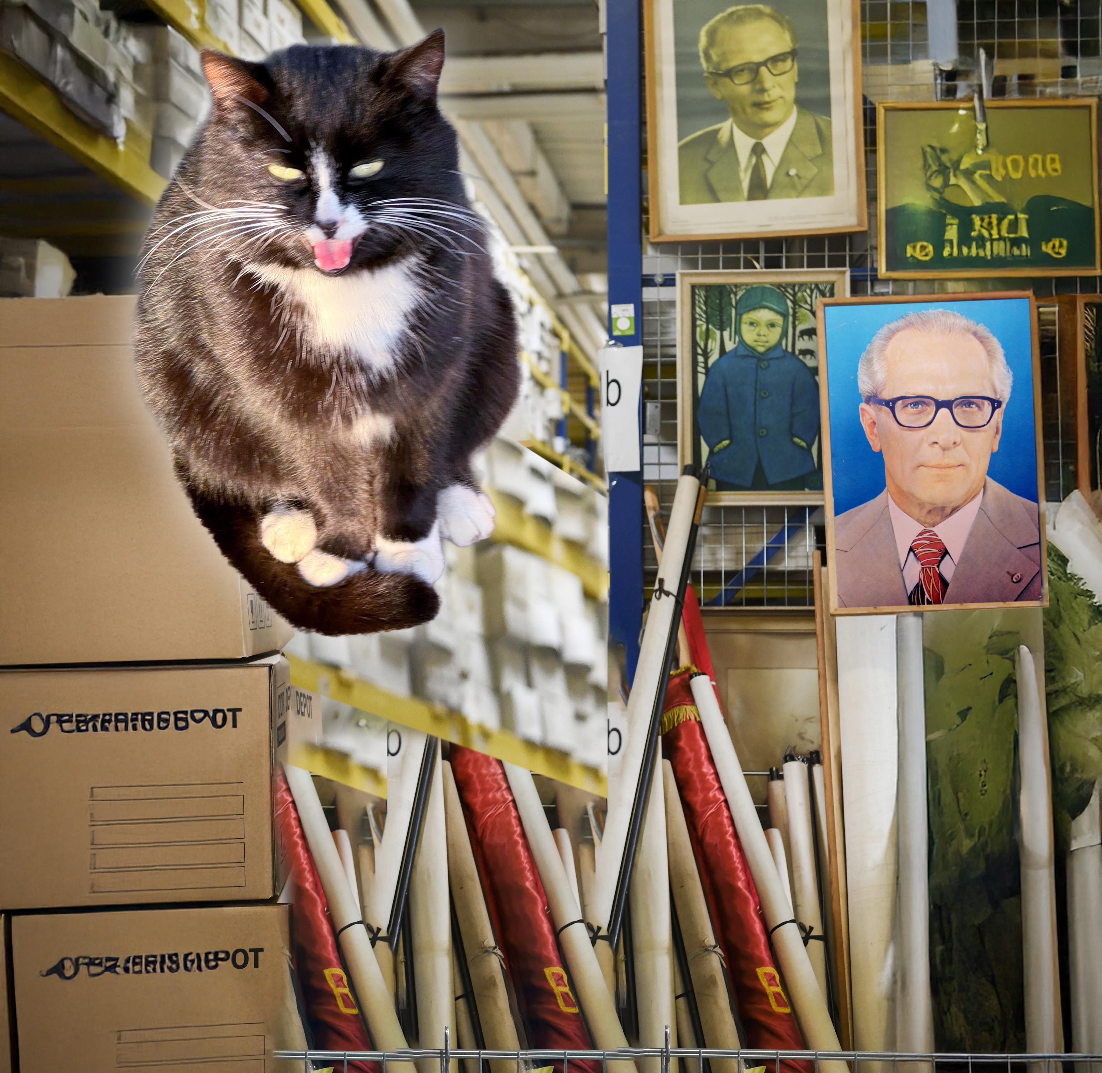 Der Wachhund ist eine Katze: Miffy passt in Marzahn auf Honecker auf!