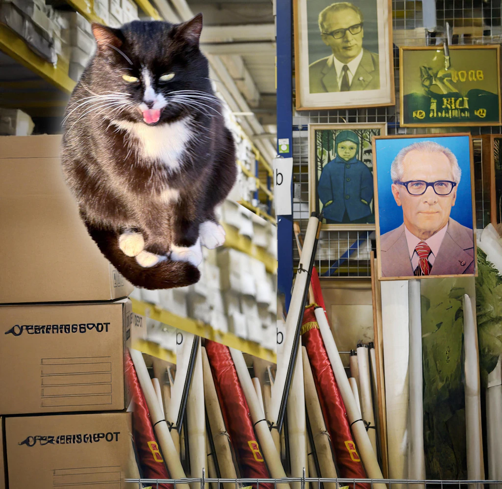 Der Wachhund ist eine Katze: Miffy passt in Marzahn auf Honecker auf!