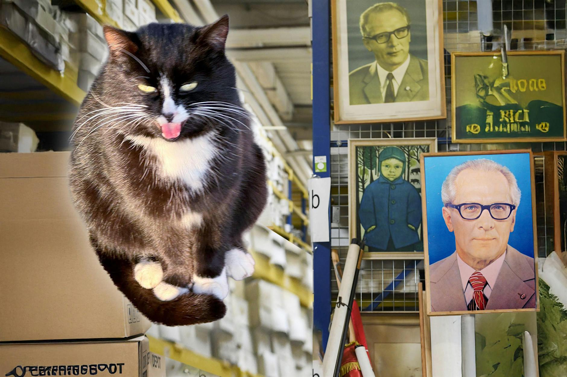 Der Wachhund ist eine Katze: Miffy passt in Marzahn auf Honecker auf!