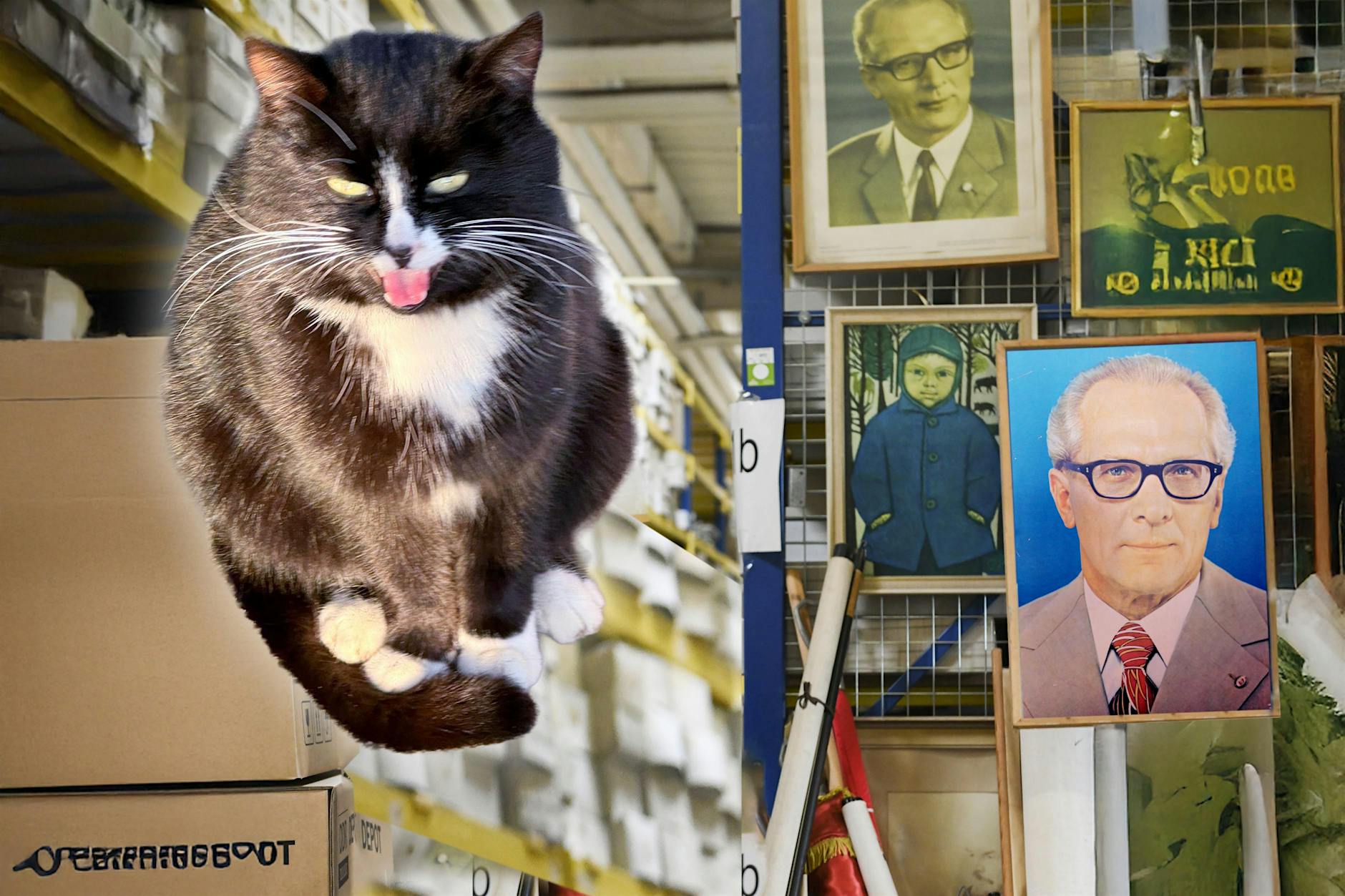 Der Wachhund ist eine Katze: Miffy passt in Marzahn auf Honecker auf!