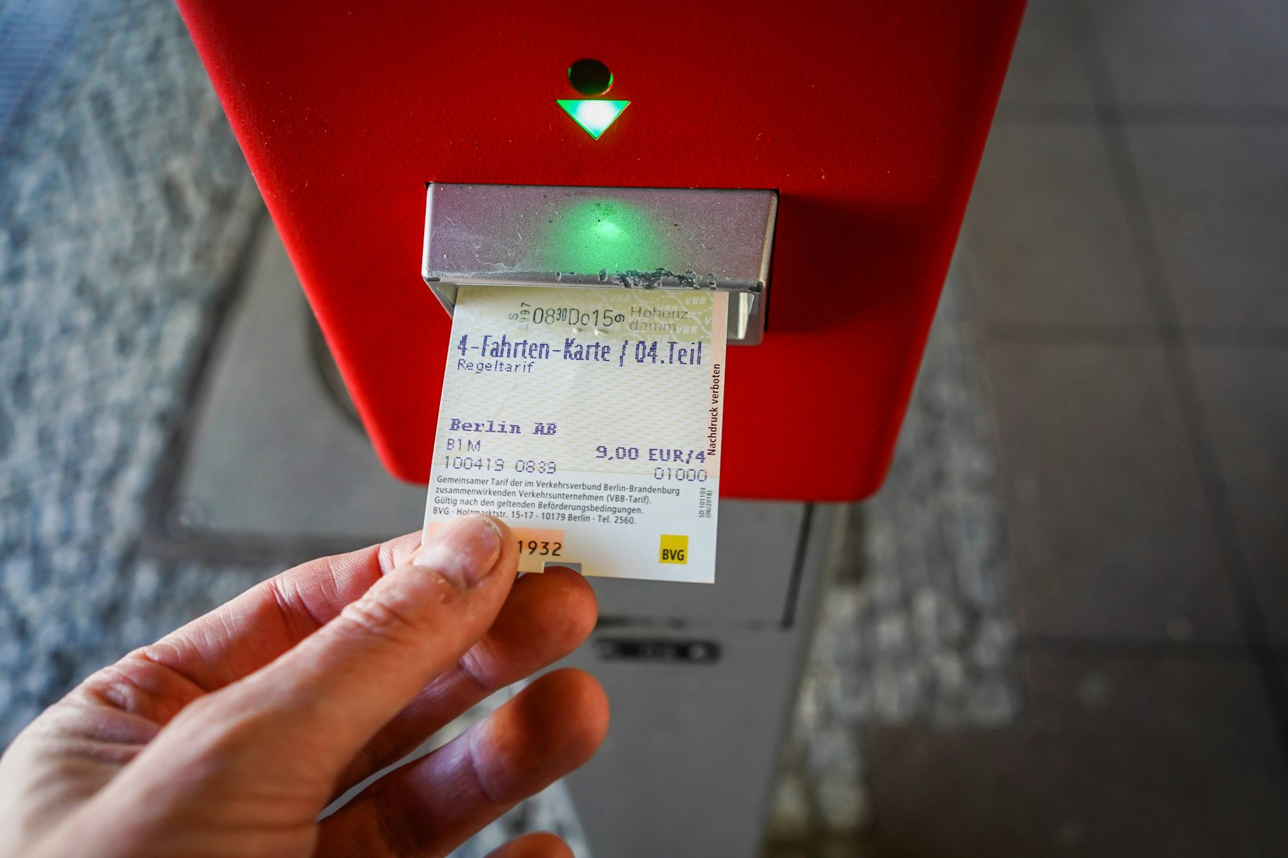 Der VBB verweist auf die Vier-Fahrten-Karte, sie ist etwas günstiger. An der BC-Abschaffung hält der Verband aber fest.