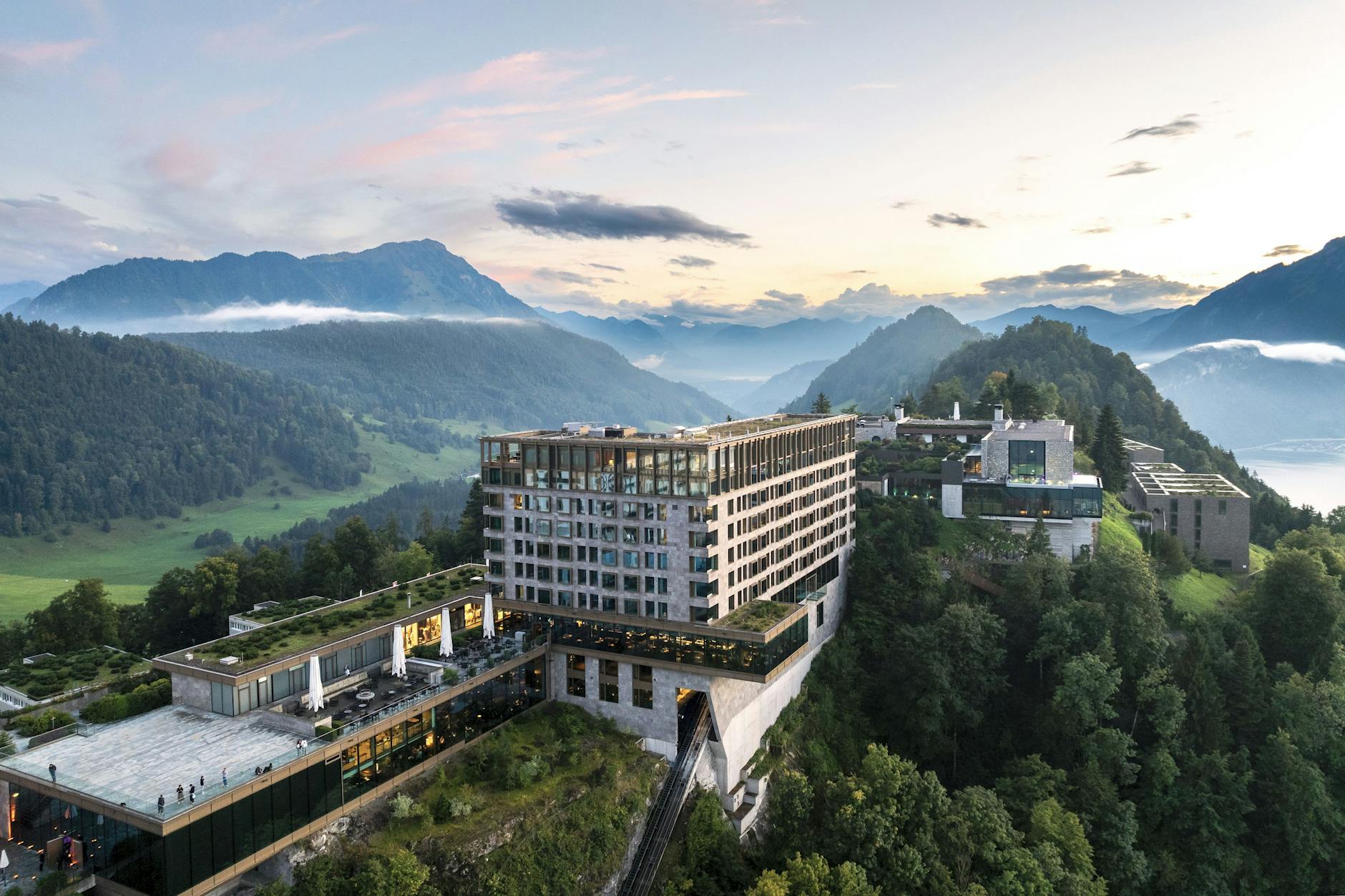 Auf dem Bürgenstock fühlt man sich wie Hans Castorp im „Zauberberg“.